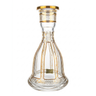 VASO EGERMANN HANDCUT SINO 26CM TRANSPARENTE CRYSTAL CLEAR + OURO 24K