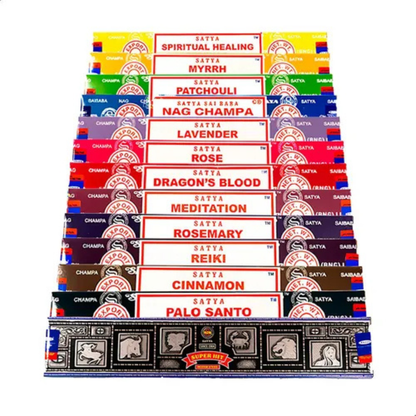 INCENSO INDIANO SATYA MASSALA 15G (Escolha o Aroma)