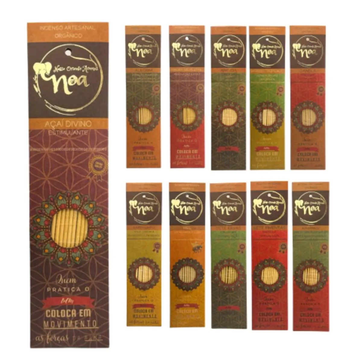 INCENSO ORGÂNICO NOA (Escolha o Aroma)