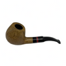 CACHIMBO SEMI-CURVO – MADEIRA CLARA COM VIROLA DETALHE VERMELHO