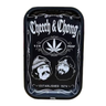 BANDEJA G-ROLLZ CHEECH & CHONG METAL PRETA PEQUENA