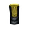 MAÇARICO COHIBA 3 CHAMAS PRETO C/ DOURADO E DETALHE BRANCO