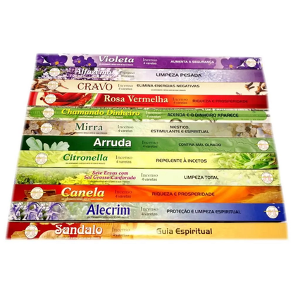 INCENSO SIMPLES FLUTE INCENSE (Escolha o Aroma)
